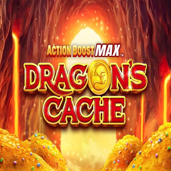 Action Boost Max Dragon's Cache by SpinPlay Games, showcased at bigclash-casino.eu – game logo